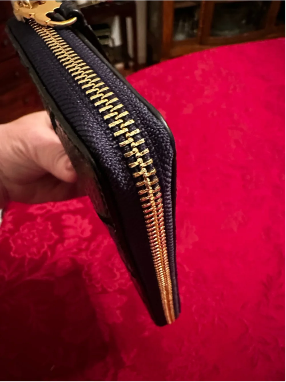Tory Burch Multi-Color Snake Print Long Zip Around Wallet by